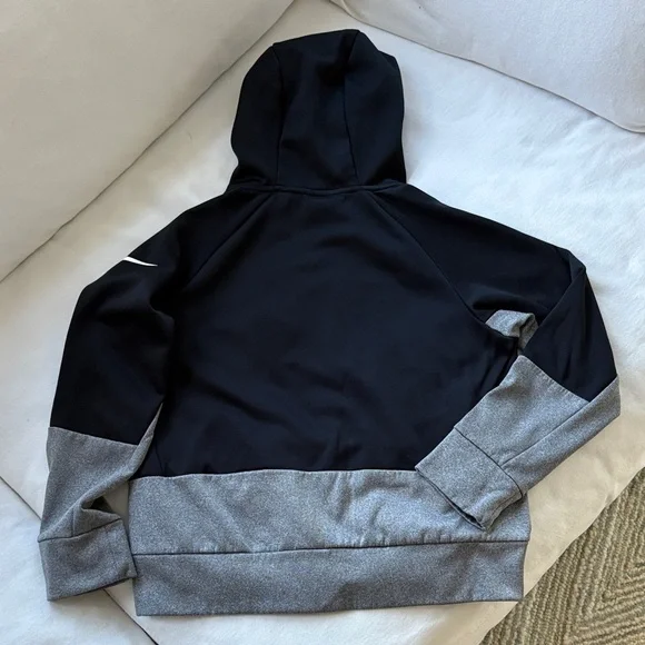 Nike Black and Gray Dri-fit hoodie Youth - Picture 2 of 6